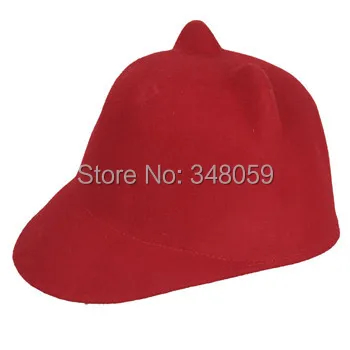 Новая мода Шерсть Женская Шляпа Fedora осень зима Микки кошка уха животного Кепка