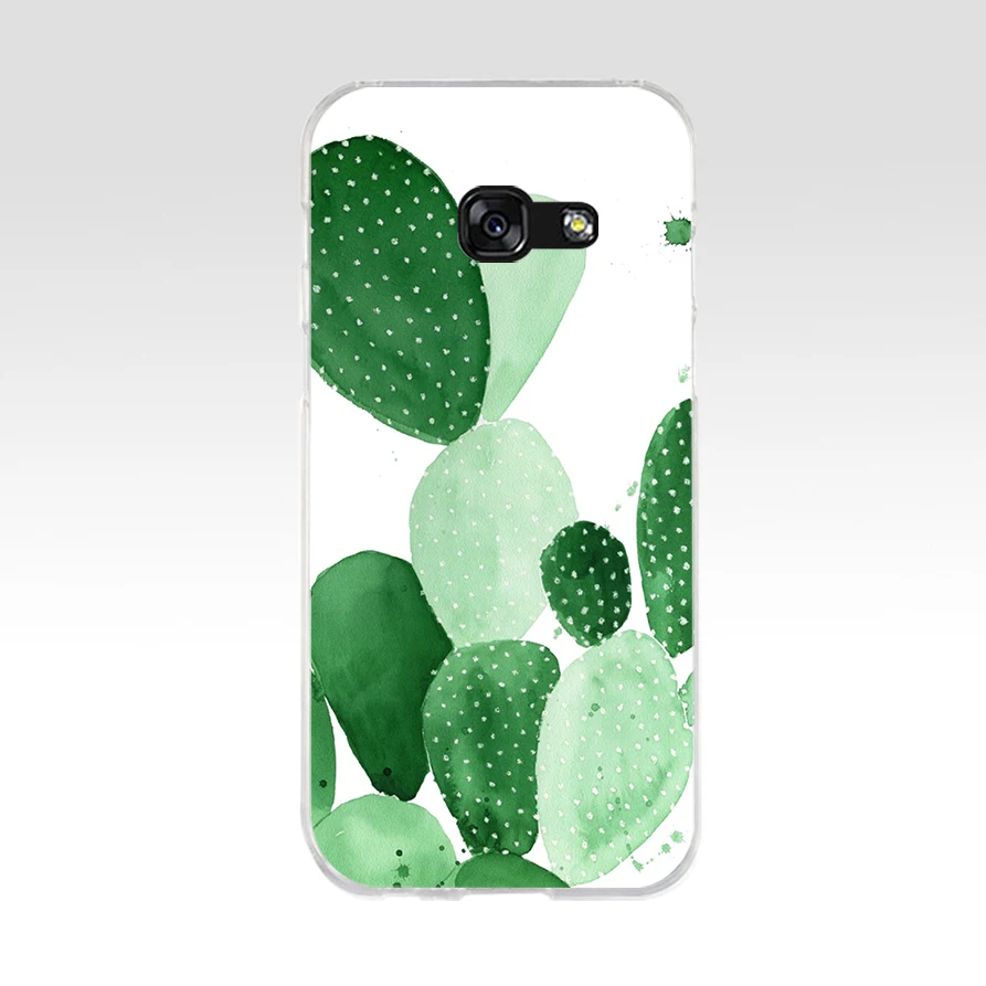 41AQ Cactus Soft Silicone Tpu Cover phone Case for Samsung galaxy a3 a5 2016 2017 a6 A8 2018 | Мобильные телефоны и