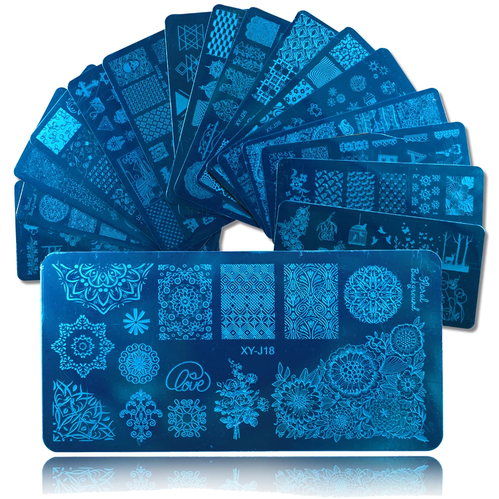 Маникюрный салон кружева цветок тема дизайн ногтей штамп шаблон изображения