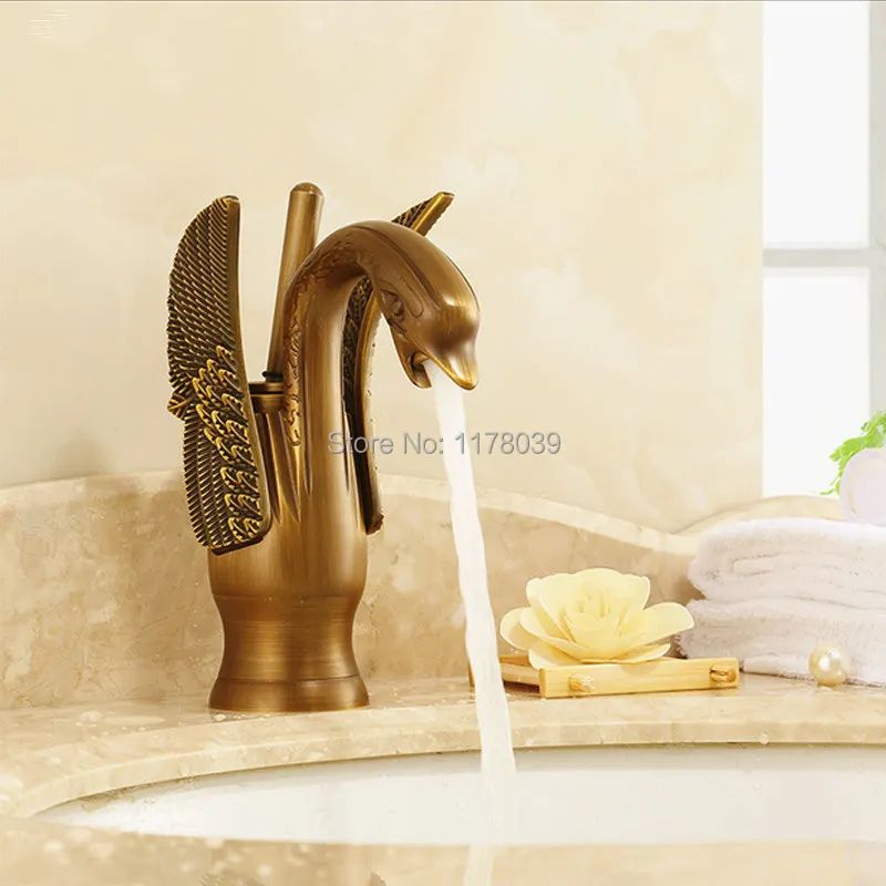 Европейские Золотые Смесители для ванной комнаты роскошный античный смеситель в
