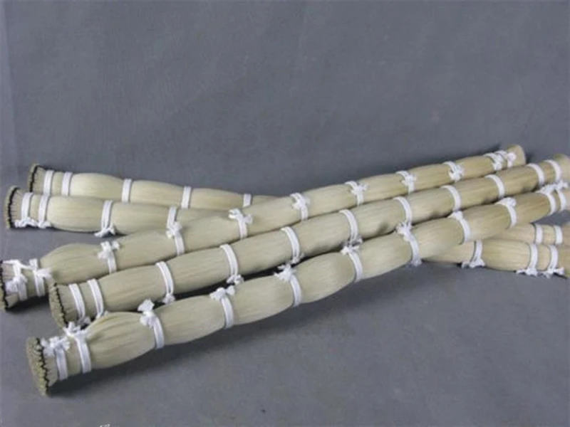 

1Kg AAA natural violin viola cello Mongolia white bow hair horse tail 95cm length