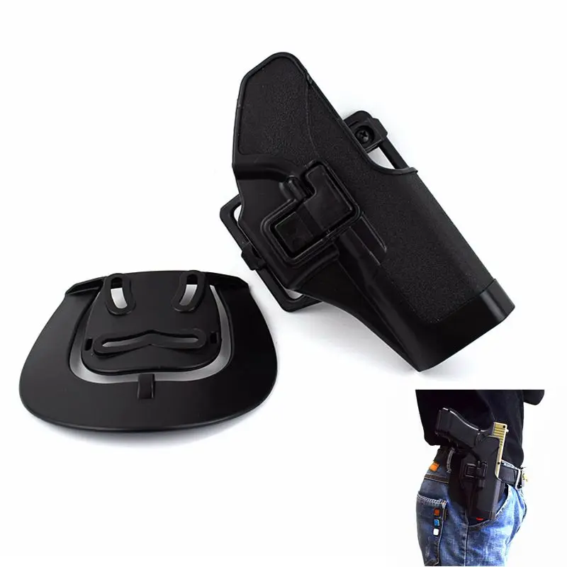 Тактический Glcok кобура для пистолета черный правый ремень и лопатка Glock 17 19 22 23 31 32