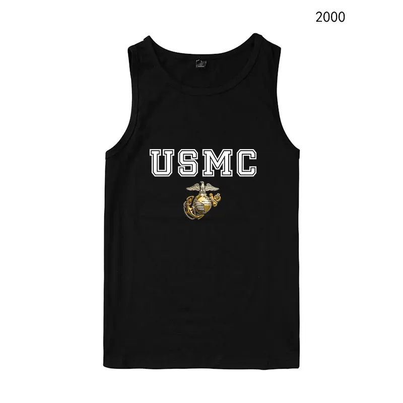 Повседневная летняя одежда USMC мужские и женские майки с принтом US MC мужская |
