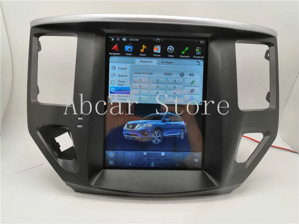 10,4 ''Tesla стиль Android 8,1 автомобильный dvd-плеер gps навигация для nissan Pathfinder 2013- стерео PX6 CARPLAY радио авто ips