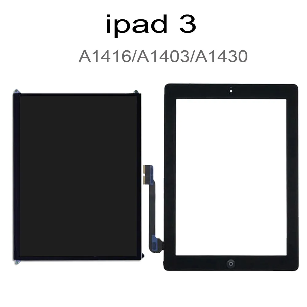 Тестирование Экран для iPad 3 3rd Gen A1416 A1403 A1430 9 7 "ЖК-дисплей Дисплей внешний