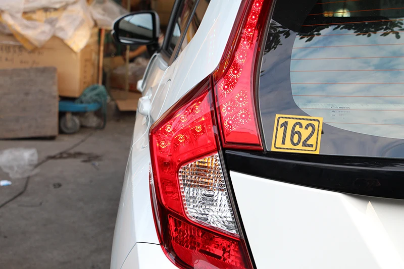 2 шт. для Honda Fit JAZZ автомобильные аксессуары светодиодный фонарь задний фонарь тормоза задний противотуманный светильник