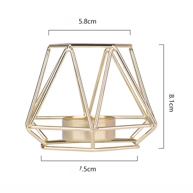 1pcs Metal Candle Holders Candlestick Stand Wedding Centerpieces Home Room Party Festival Decorations|Подсвечники| |