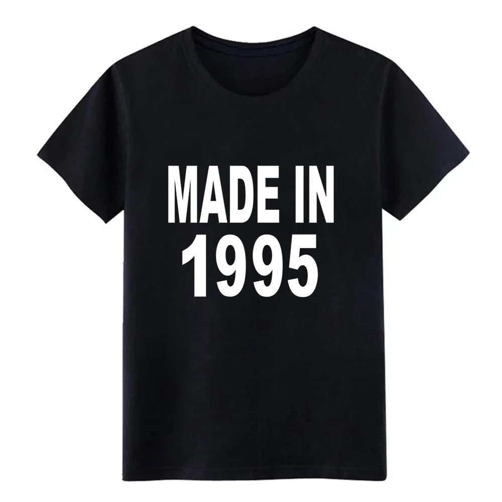 Мужская футболка Made in 1995 дизайн Стандартный крой забавная повседневная летняя