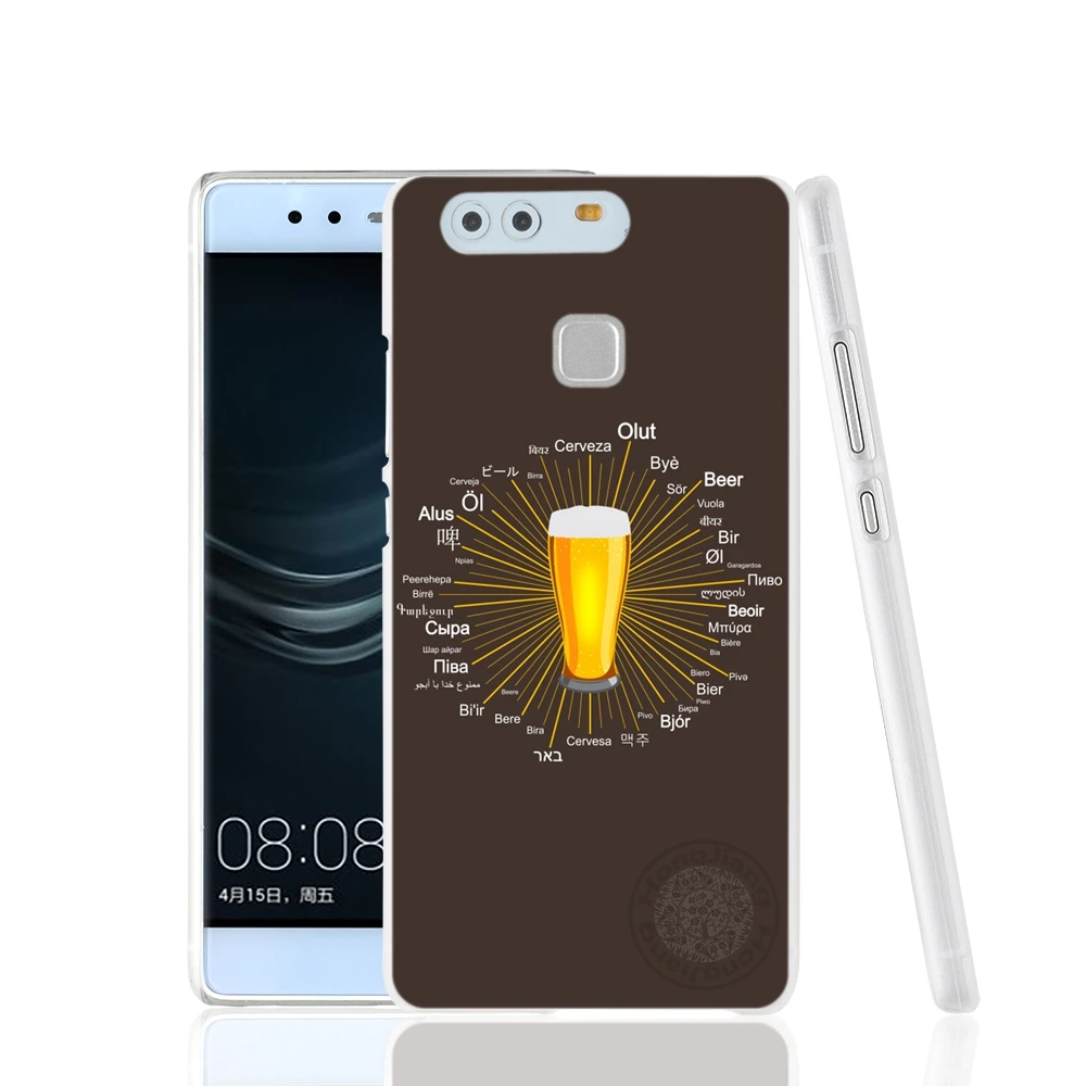 HAMEINUO крутой летний кожаный чехол со стаканом пива для телефона huawei Ascend P7 P8 P9 P10 lite