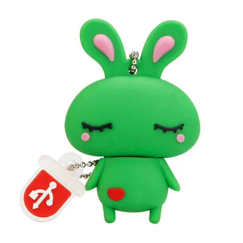Usb флешка 2,0, мини-флешка с изображением голубого кролика, 4 ГБ, 8 ГБ, 16 ГБ, 32 ГБ, 64 ГБ, флеш-карта памяти, 128 ГБ, usb флеш-накопитель