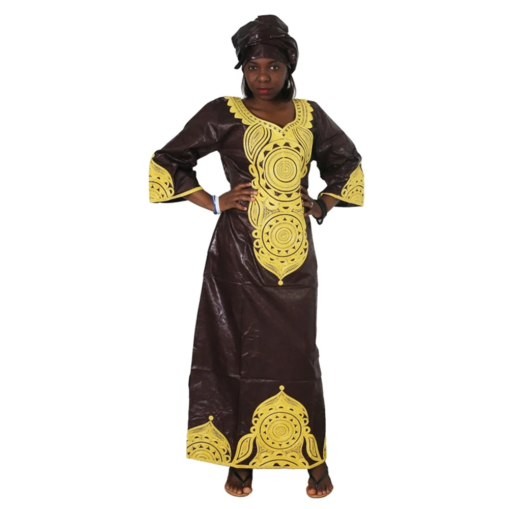 Женские платья в африканском стиле MD традиционном riche bazin большие размеры