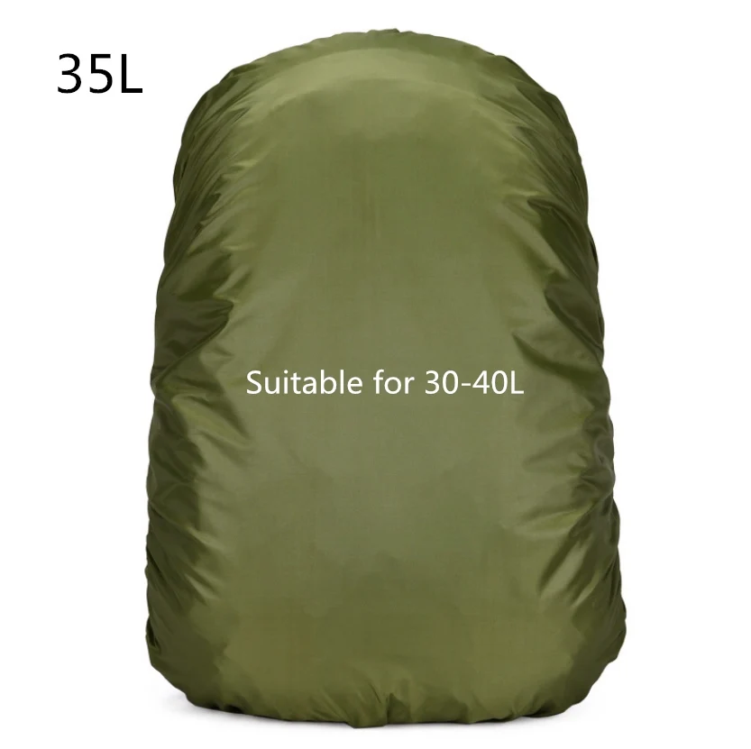 35L Army Green Mount Chain 20-80L регулируемый водонепроницаемый рюкзак с защитой от пыли дождевик Портативный Сверхлегкий плечевой защита наружные инструменты для пешего туризма - Цвет: 35L Army Green