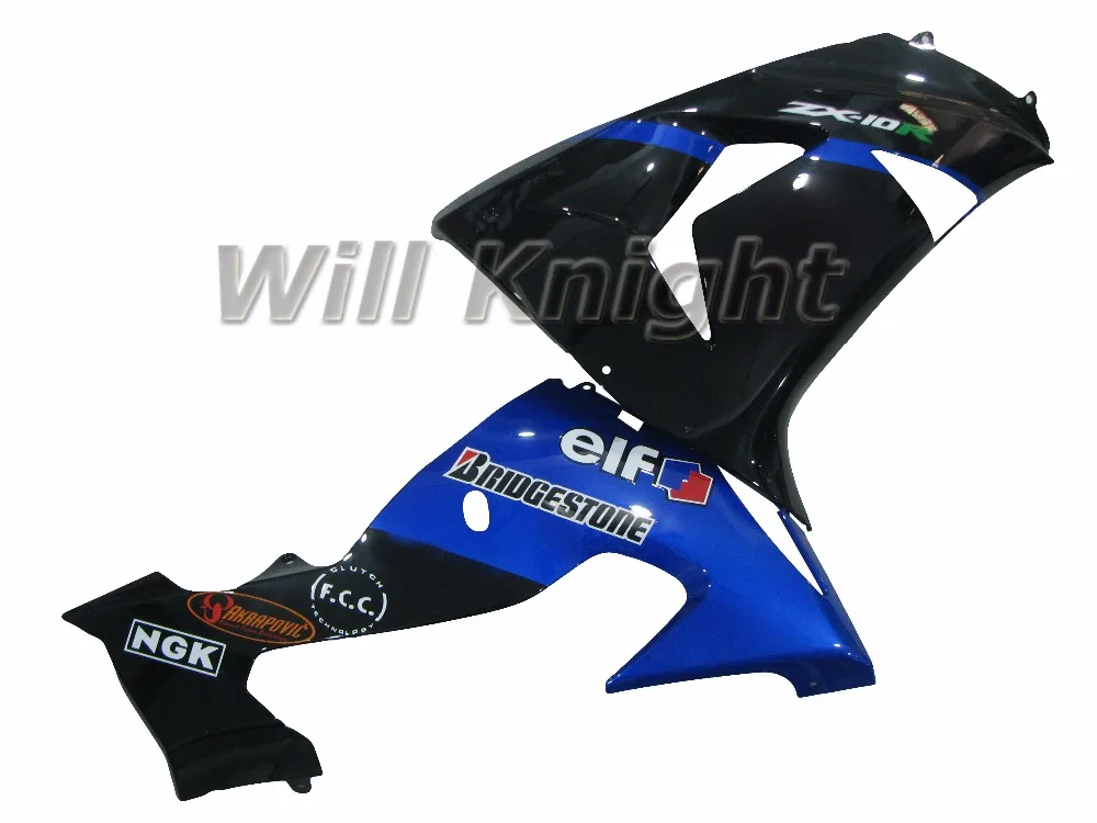 Впрыска Обвес для Kawasaki 2006 2007 ZX 10R ZX10R 06 07 Синий Черный|kit kits|kit bluekit body |