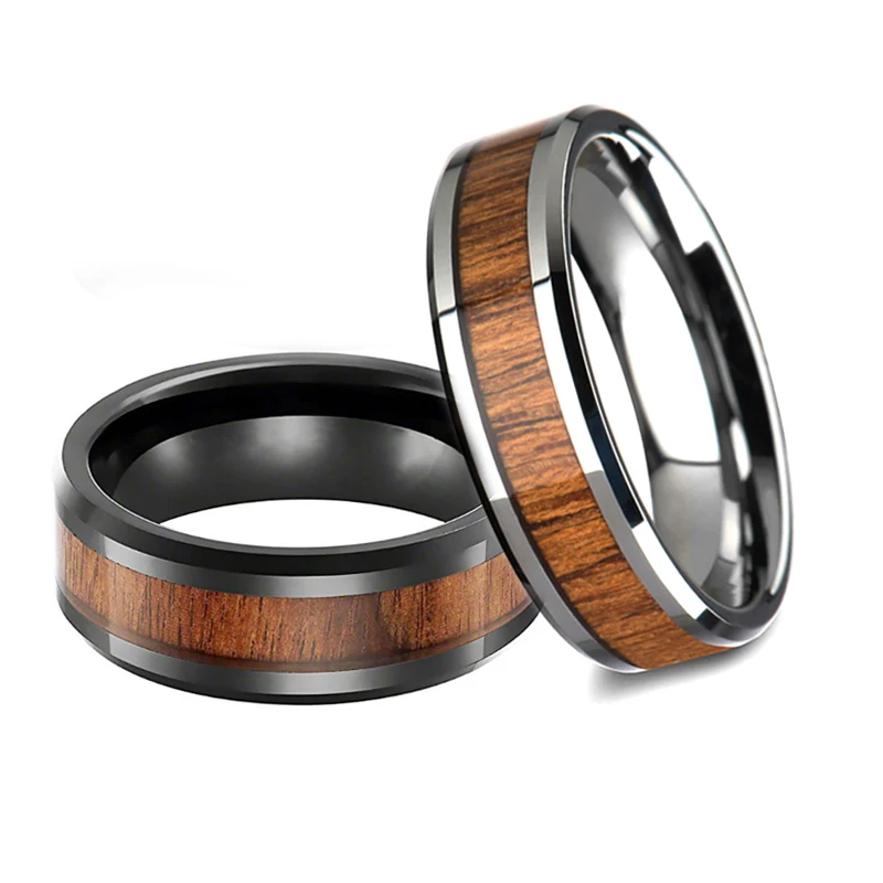 1 шт. мужское кольцо из вольфрамовой стали 8 мм|stainless steel band ring|band ringfashion rings |