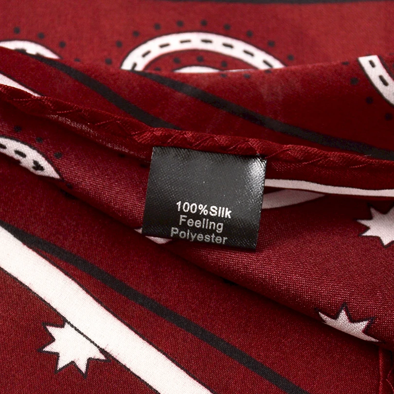 Женский шелковый шарф-шаль [BYSIFA] черный атласный большой квадратный шарф-накидка