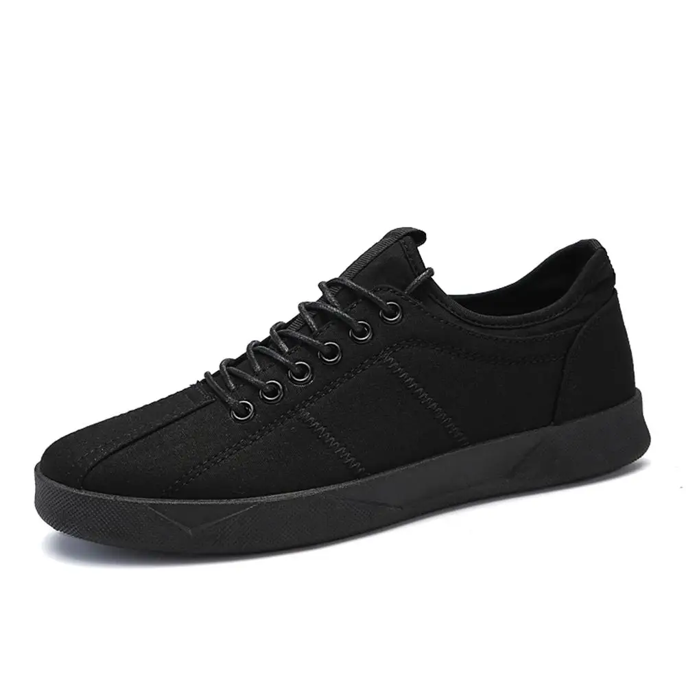 2018 Canvas Shoes Men Lace Up Casual fashion Solid Breathable Male Footwear Spring Autumn Flats Outdoor Street | Обувь