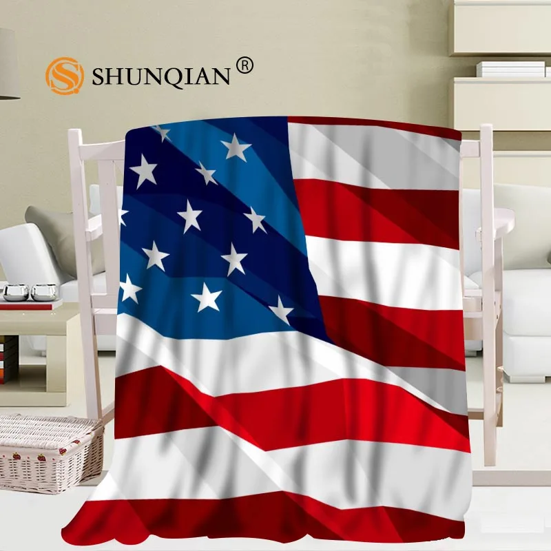 vender Personalizado Bandeira Cobertor Sofá De Escritório Cobertor Portátil Macio Cobertor Cama Avião Viagem Adulto Casa Cobertor