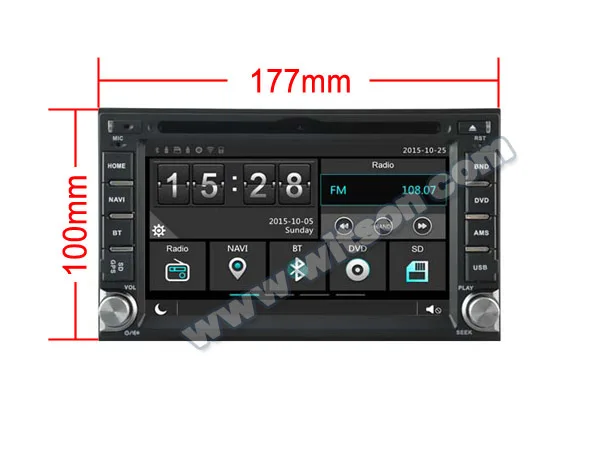 Цена по прейскуранту завода! Автомобильный dvd для универсального двойной Din