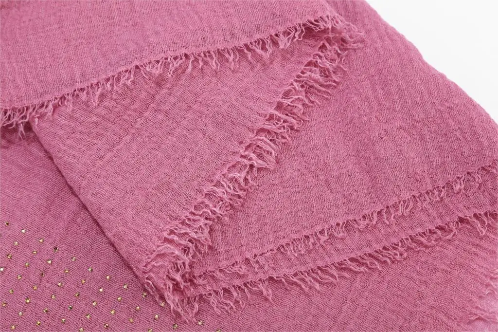 

Popular Women diaomd plain viscose cotton hijab crinkle shawl bead wrap headband 180*90cm 10pcs/lot can choose colors