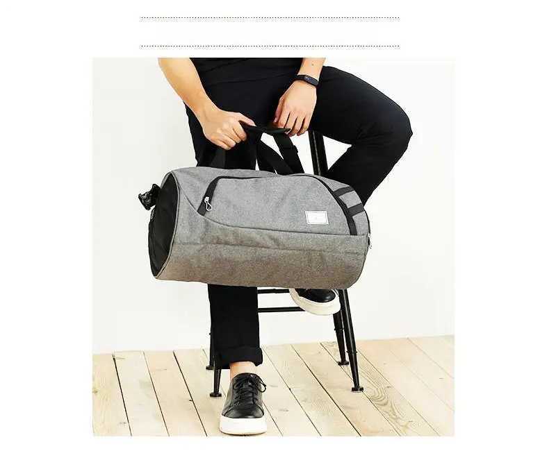 35L холщовая Мужская спортивная сумка для спортзала, большая женская тренировочная сумка, сумка для хранения на открытом воздухе, сумка для хранения баскетбола, фитнеса, сумки для багажа через плечо