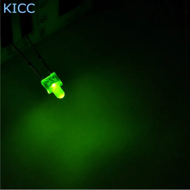 

2MM Green emitting Green LED Light emitting diode 100Pcs