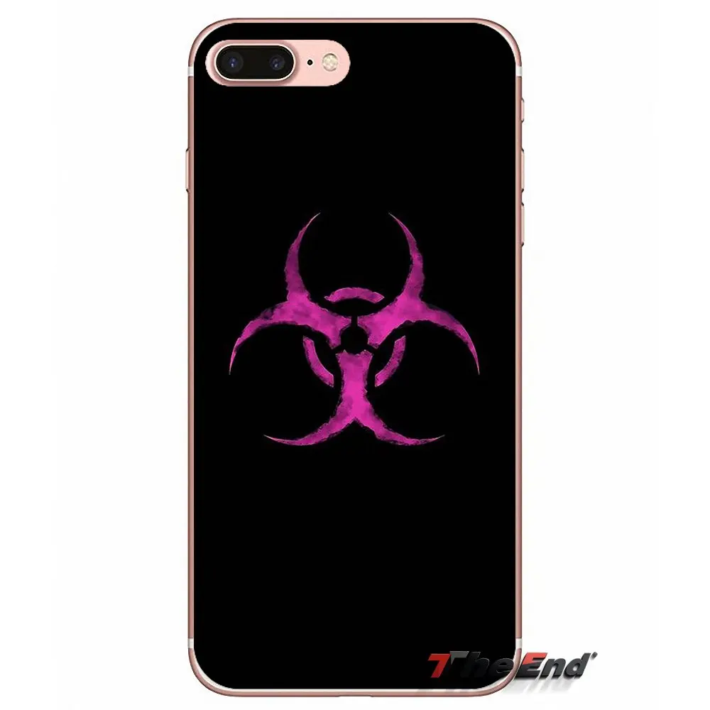 Аксессуары телефон оболочки чехлы для красный biohazard логотип huawei P Smart Y6 Ascend P8 P9 P10