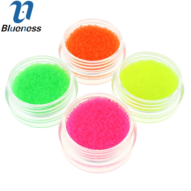 Набор украшений для ногтей флуоресцентных цветов набор амулет бисер