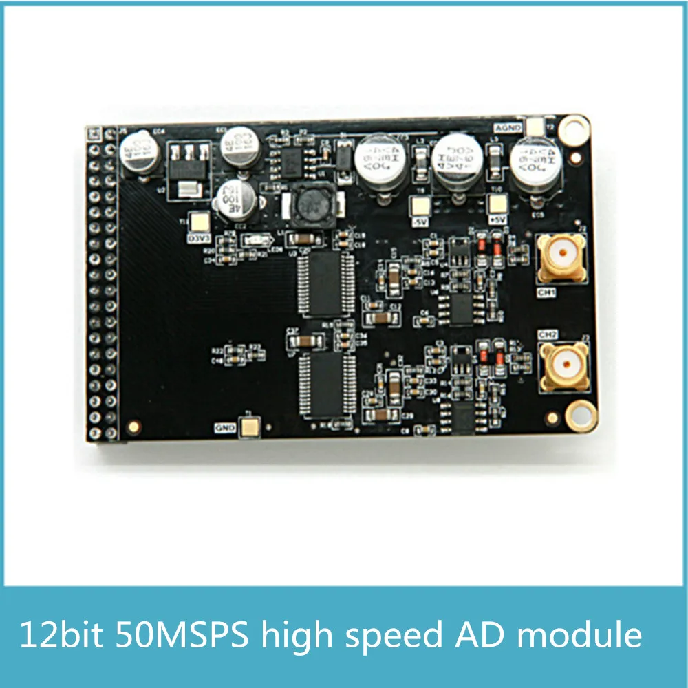 Высокоскоростной 12bit 50MSPS аналоговый к цифровому модулю с 2 каналами костюм FPGA