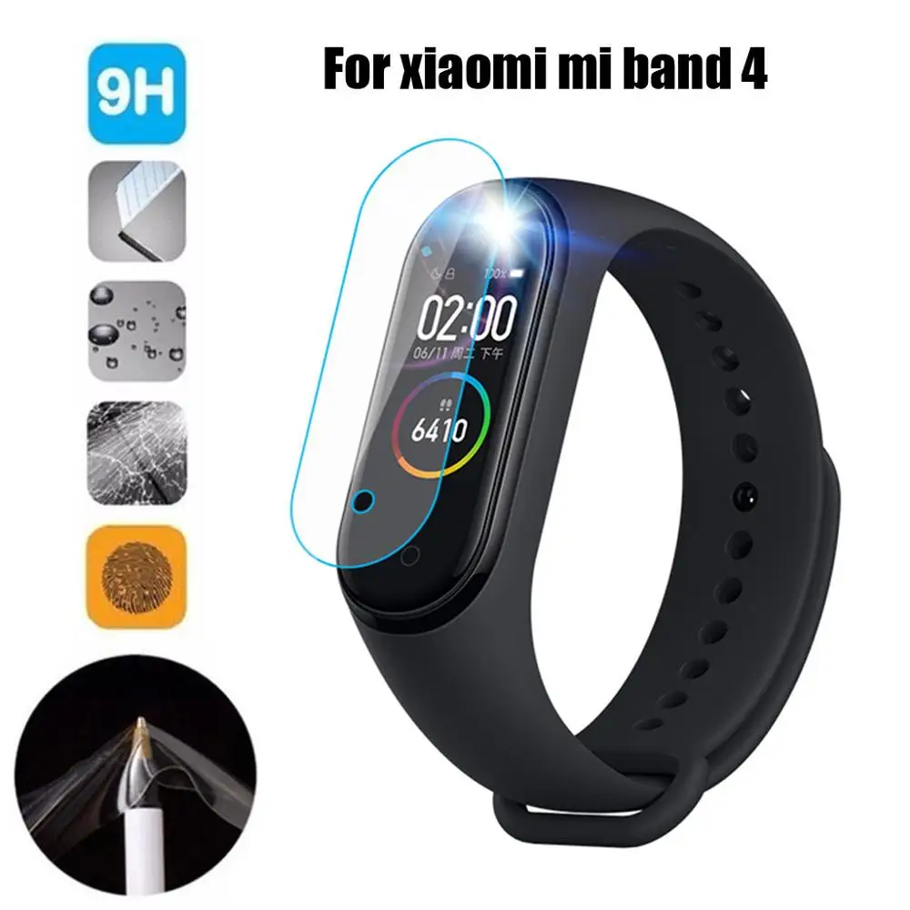 1/3 шт закаленное с отверстием Защитная пленка для экрана конденсат Xiaomi Mi Band 4
