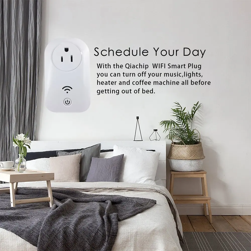Wifi Smart US Plug Outlet Compatible with Alexa Echo Wi-Fi 2.4GHz Mini Socket Timer Function Home No Hub Required | Электроника