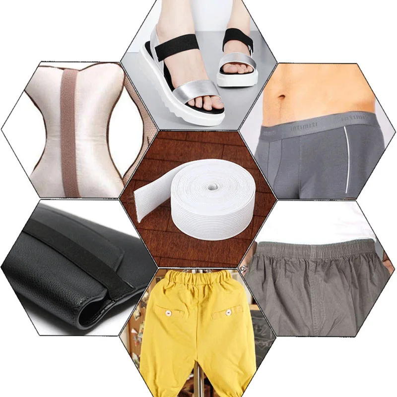 Цветные эластичные ленты 20 мм плоская швейная Резиновая лента для нижнего белья