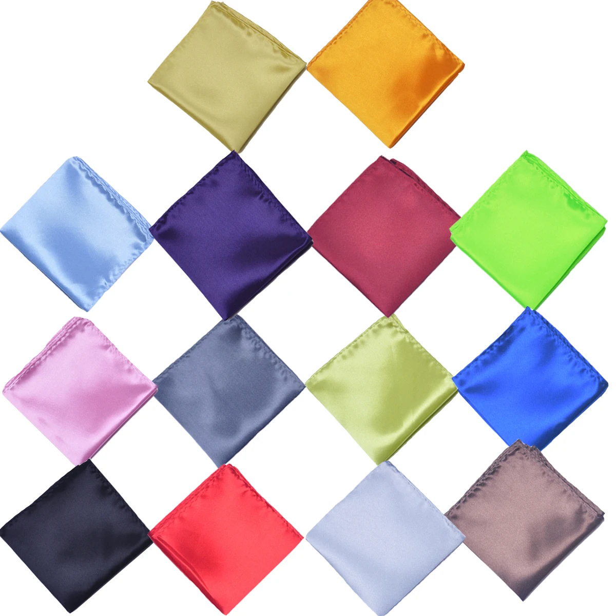 Мужской классический Атласный Галстук бабочка джентльмена чистый Карманный