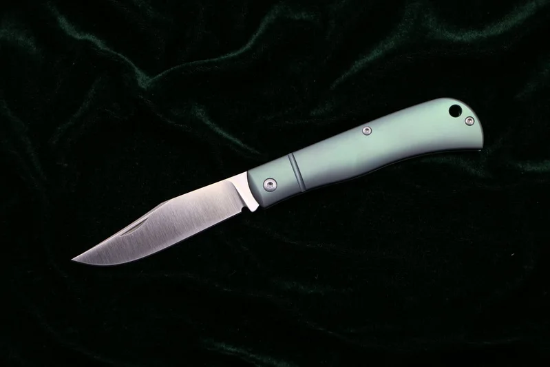 Light green LOVOCOO HJ110 складной нож S35VN лезвие титановая ручка Кемпинг Охота Открытый выживания кухонные ножи для фруктов практичный EDC инструмент - Цвет: Light green