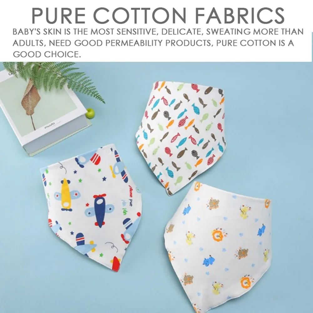 3 шт. детские нагрудники аксессуары для новорожденных девочек бандана хлопковый