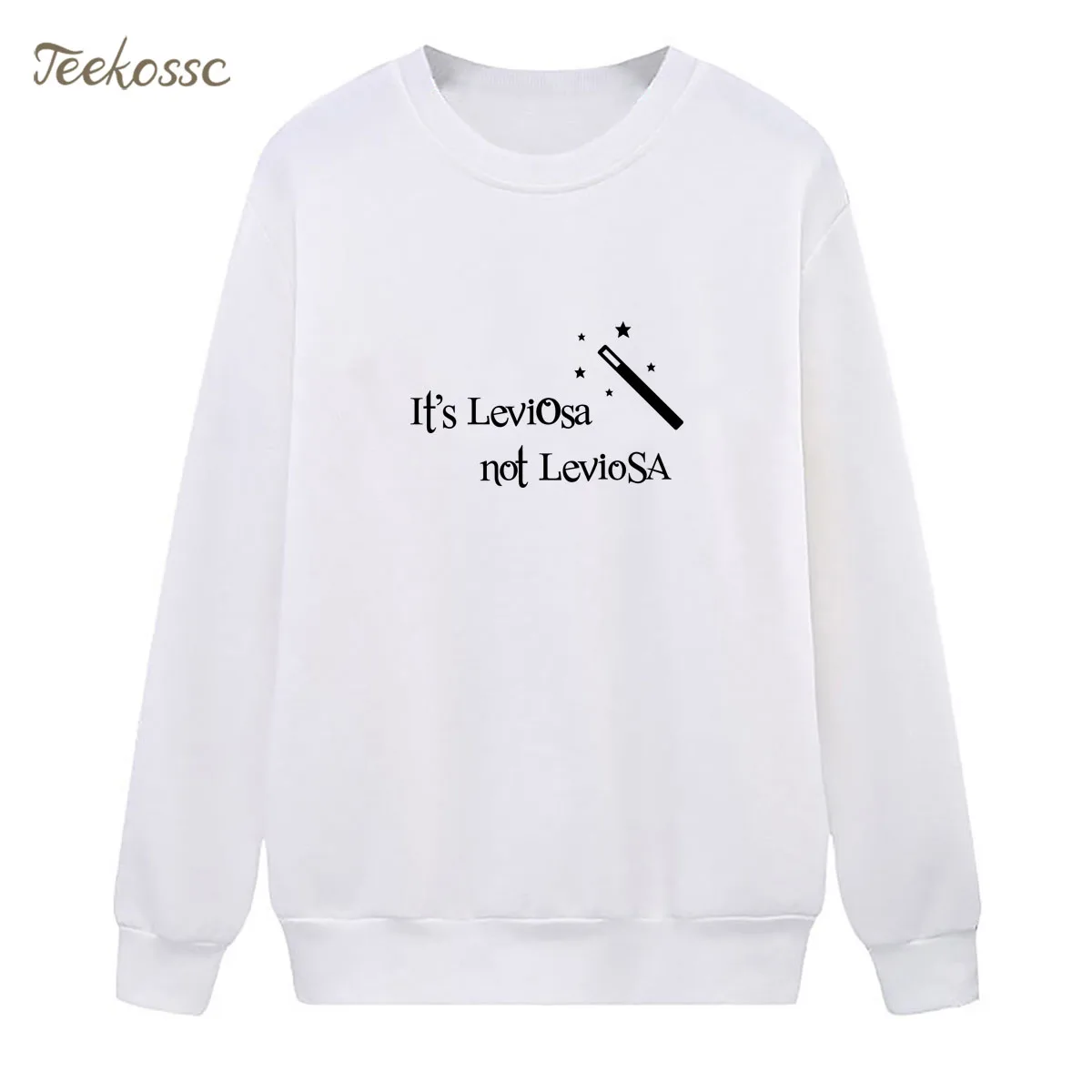 Это Leviosa не толстовка Leviosa Забавный буквенный принт Толстовка зима осень для женщин Lasdies пуловер свободные флис уличная