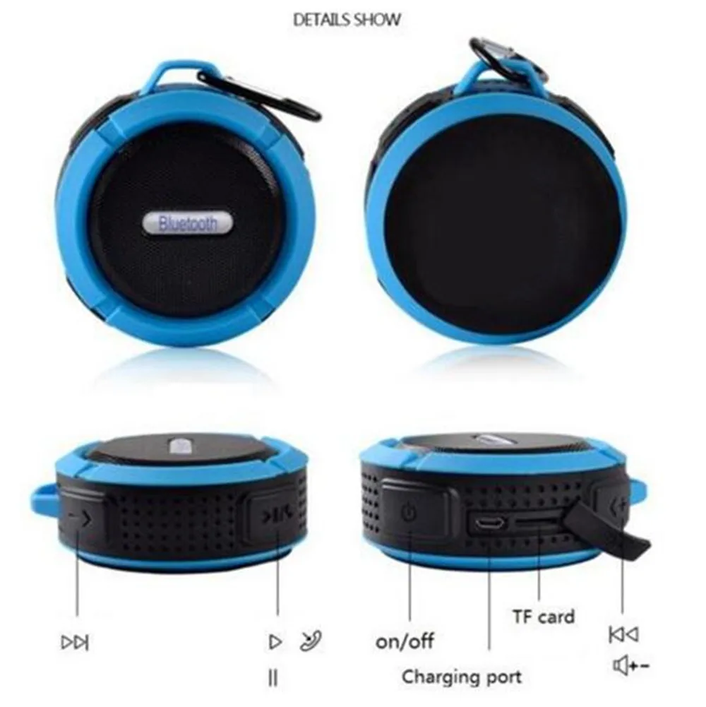 Новый беспроводной водонепроницаемый динамик C6 с приводом 5 Вт поддержка SD TF