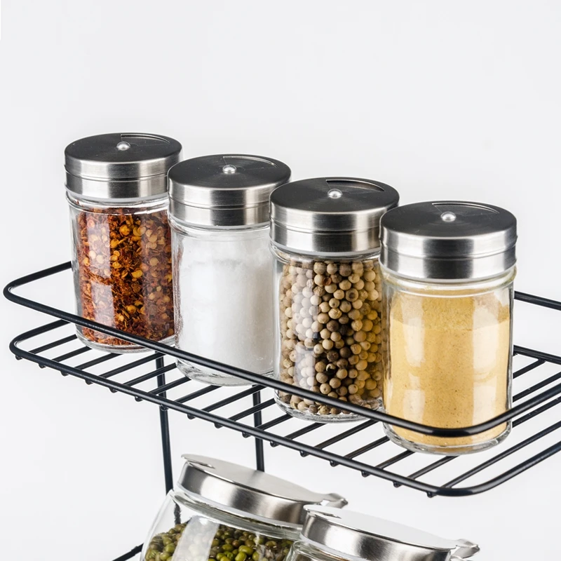 

Simple Creative Steady Seasoning Snacks Storage Rack Kitchen Three-layer Storage Shelf Bonsai Storage Rack Wine Storage Rack