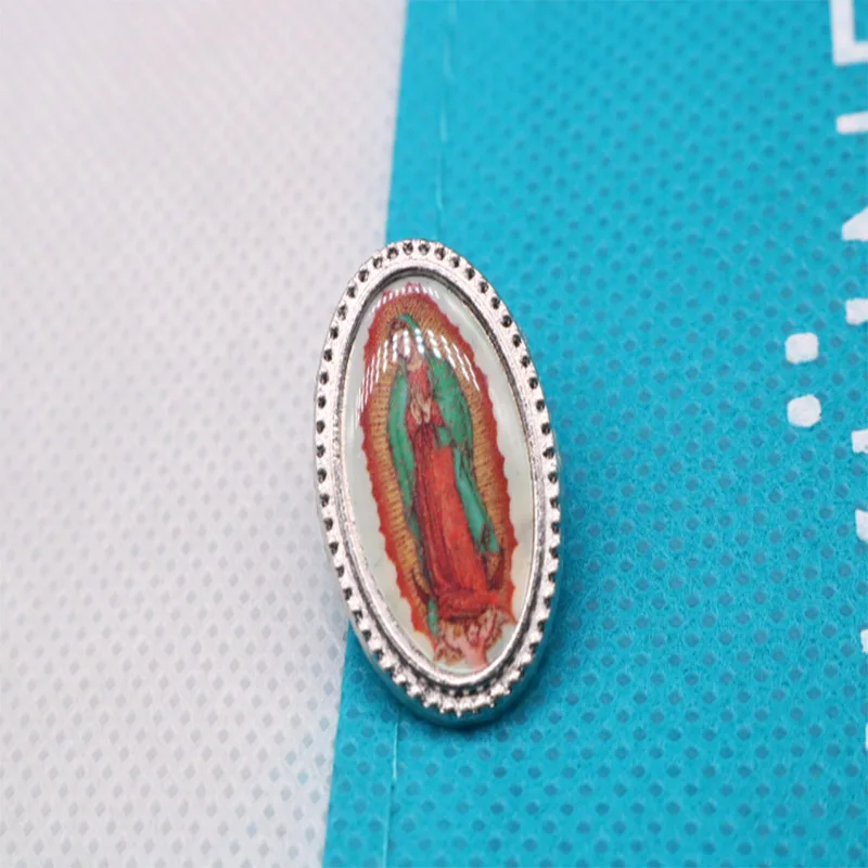 Христос Крест христианская брошь с иконкой. Милостивый Иисус крест Guadalupe. Синяя