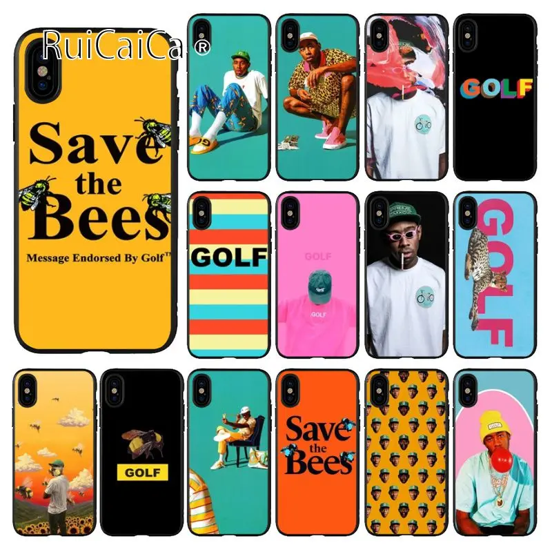 Ruicaica tyler the creator RAP мягкий силиконовый черный чехол для телефона iPhone X XS MAX 6 6s 7 7plus 8