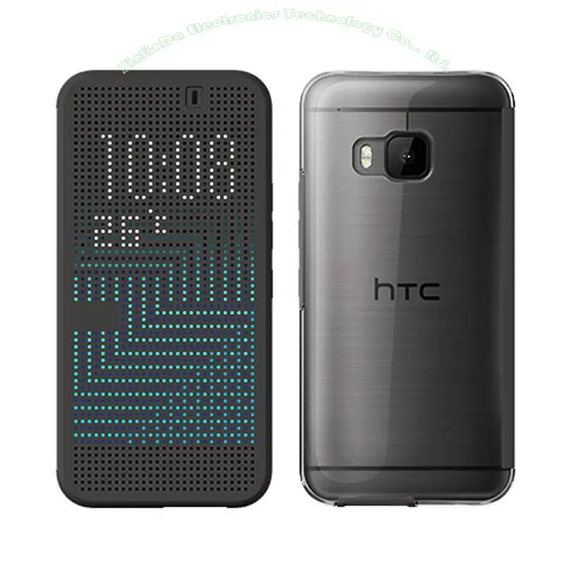 Чехол для htc One M8 M9 E9 PLUS A9 официальный смарт-чехол в горошек с функцией вызова ID TPU+ пластиковая кристальная задняя крышка с откидной крышкой HA2