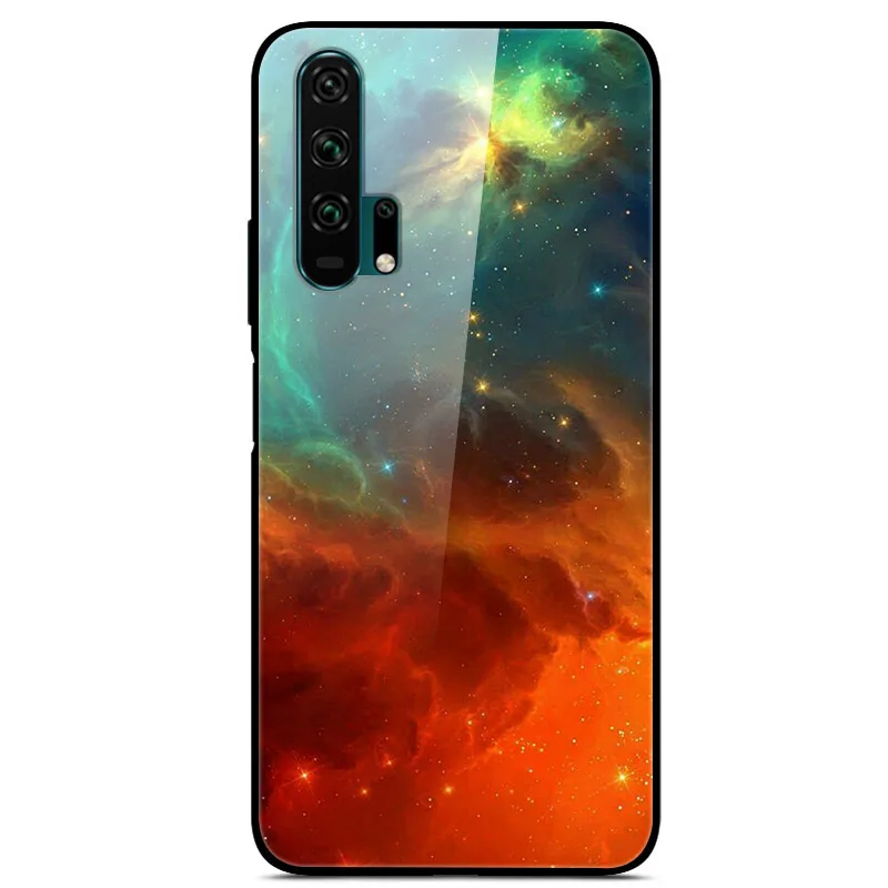 8 Закаленное стекло Чехол для Huawei Honor 20 Case Жесткий ПК Красочный чехол для Huawei Honor 20 Pro 20S Бампер чехол на телефона хонор20 20про - Цвет: 8
