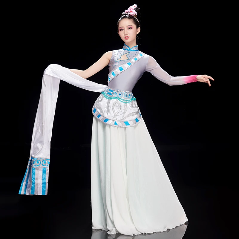 High Quality New Tibetan Bath Dance Costumes Female Adult Ethnic Style Suit Swing Dress Clothing Clothes | Тематическая одежда и