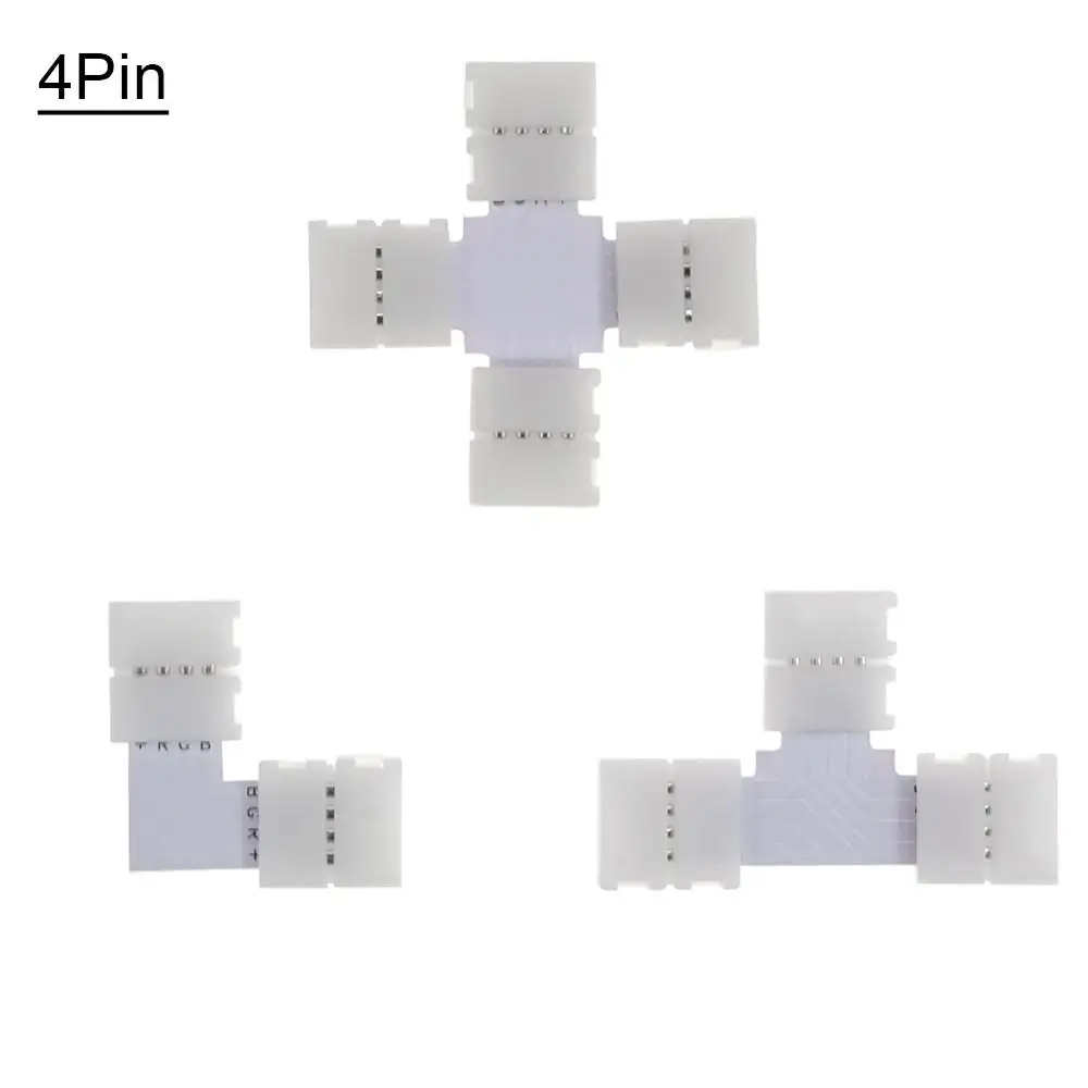 Коннектор для светодиодной ленты 5050 RGB коннектор светильник Ной 5 шт. 10 мм 4