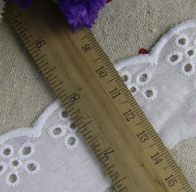 5 Yards 3 Colors 100% Cotton Embroidered Lace Trim Cloth Hollow Clothing Accessories DIY Fabric | Дом и сад