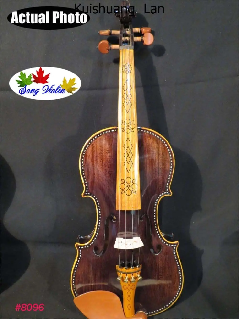

Strad style SONG Maestro inlay art Acoustic/electric" violin 4/4