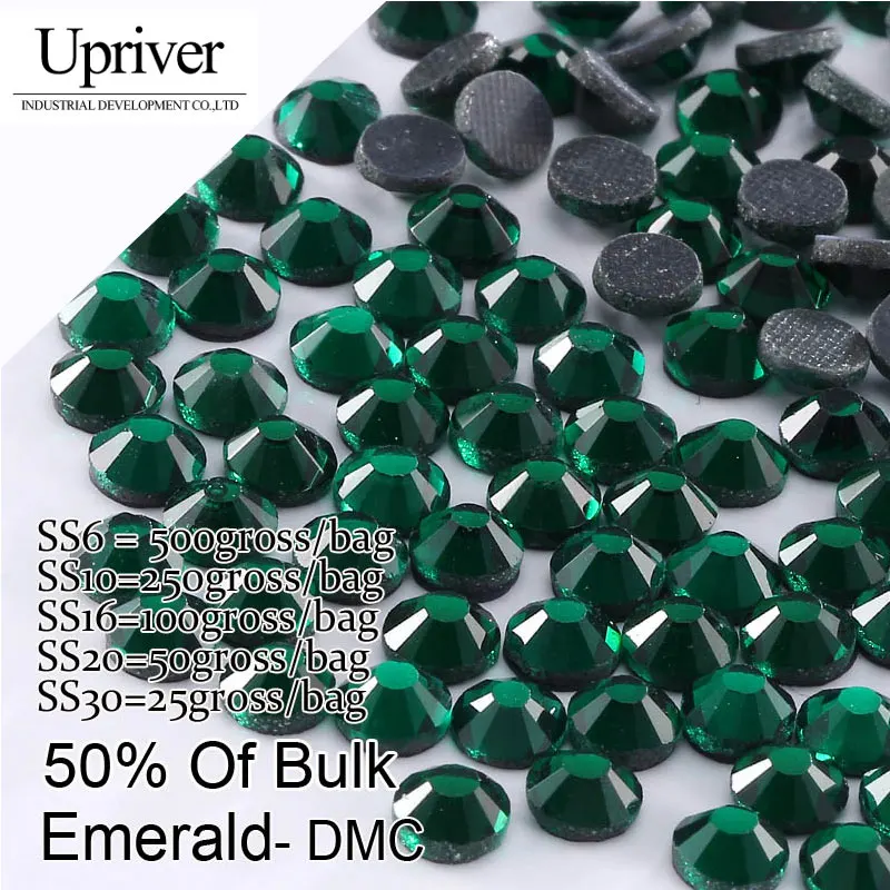 Блестящие камни в большой упаковке высокое качество SS6 SS10 SS16 SS20 SS30 темно зеленые