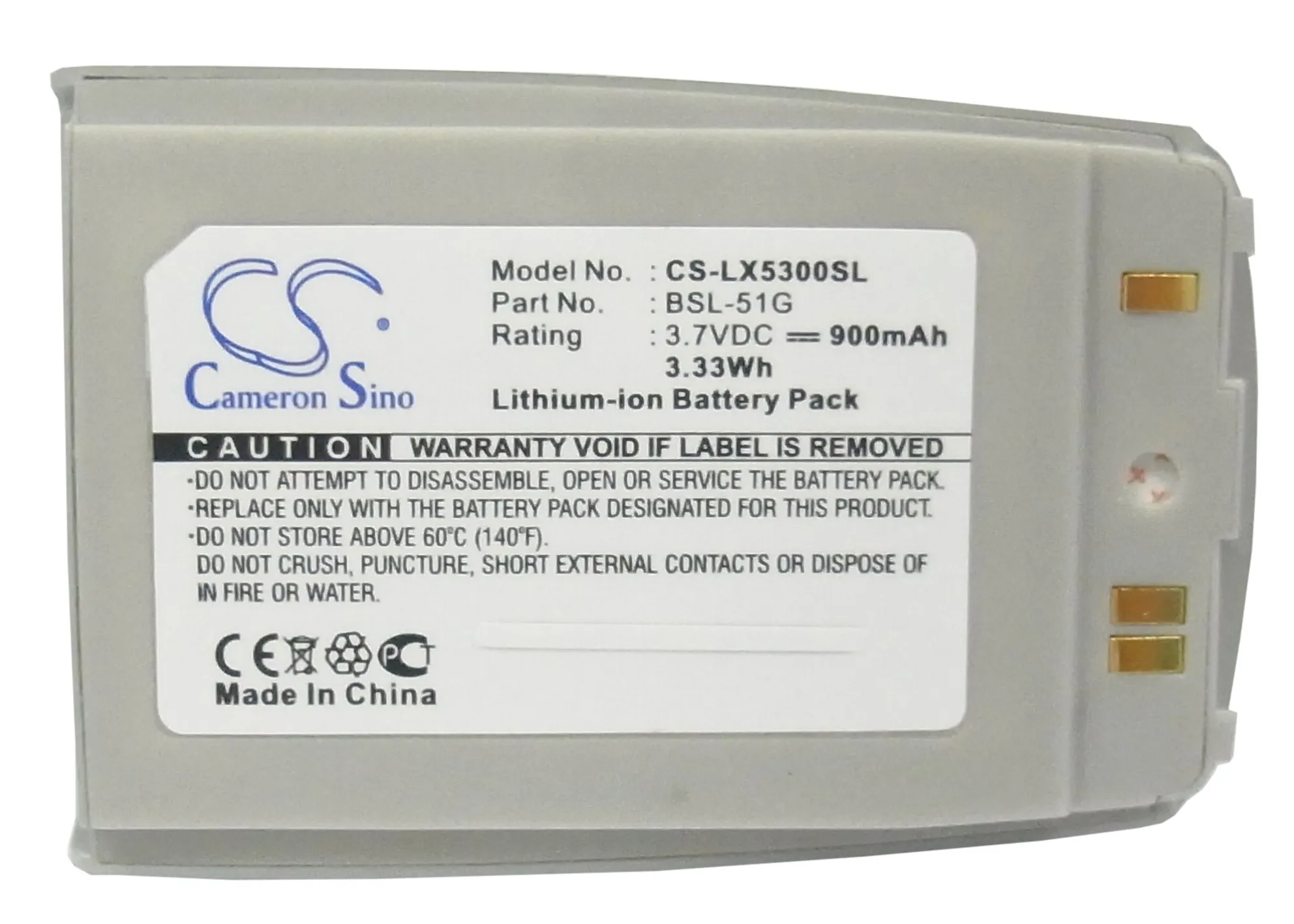 Аккумулятор Cameron Sino для LG 5300 5350 G5300 900 мАч|cameron sino|battery for lgbattery |