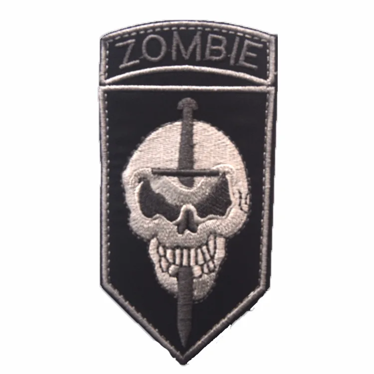 Зомби Убийца команда Военная армейская тактическая Вышивка Патчи для одежды