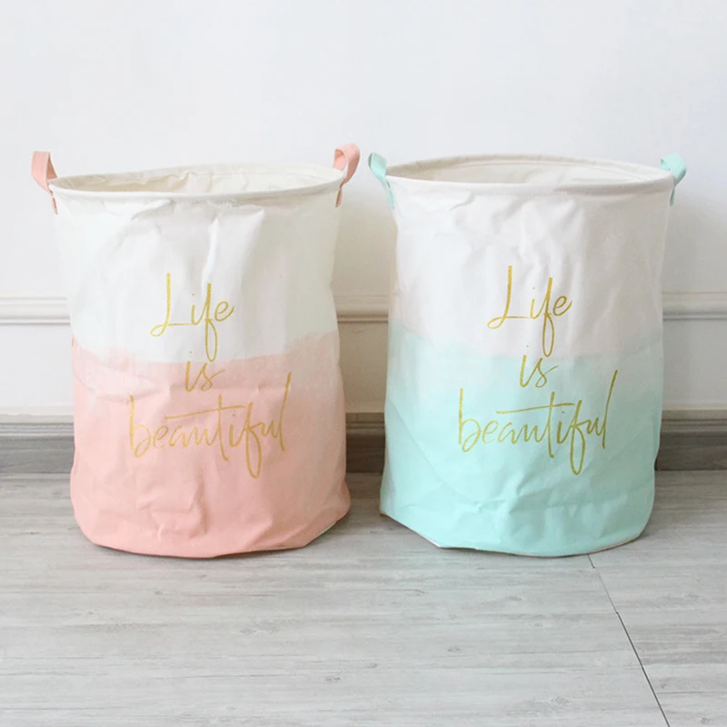 Хлопковая льняная игрушка ZAKKA корзина для белья большой емкости милый черный