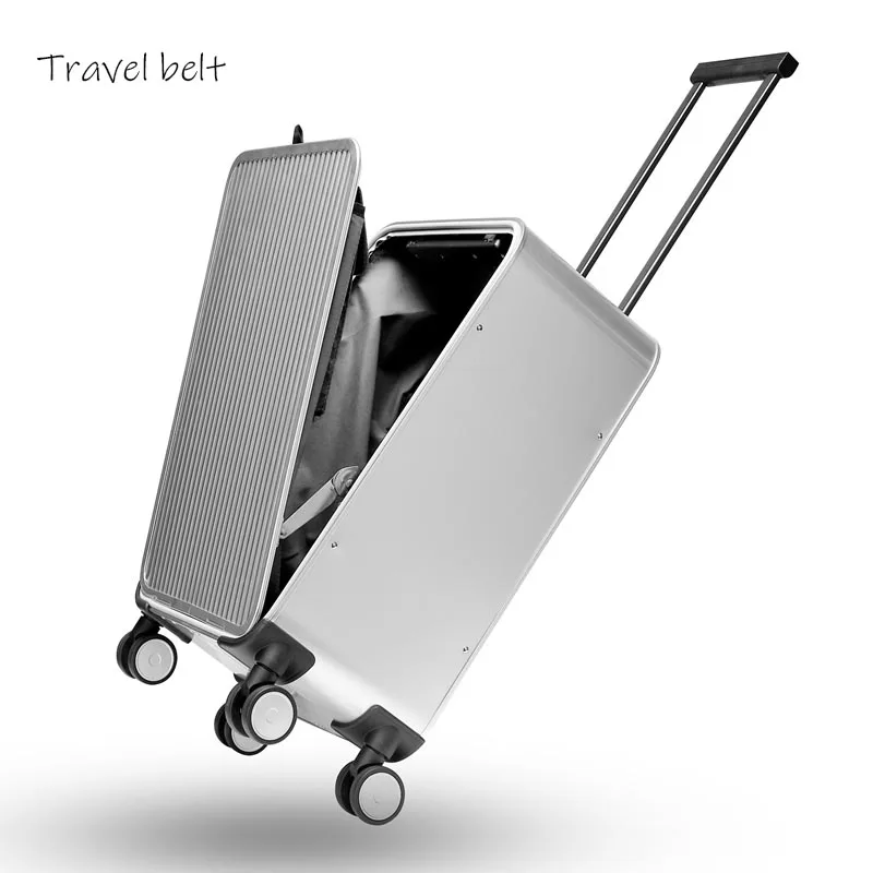 Багаж на колесиках из 100% алюминиево магниевого сплава роскошный бренд 20/24 дюйма